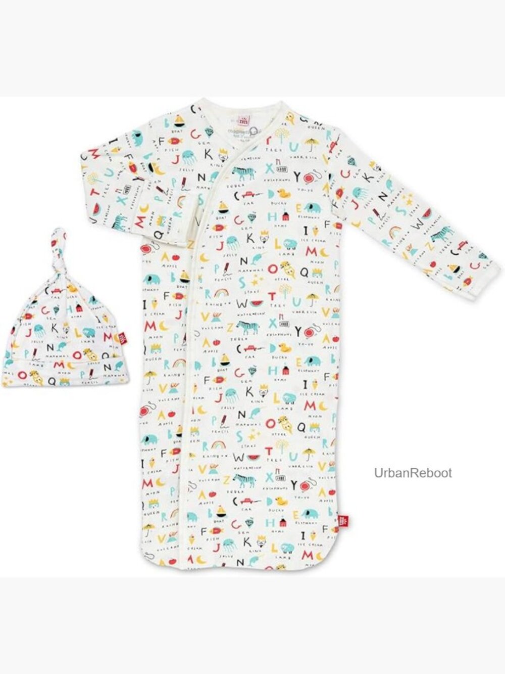 Newborn Sleeper Gown & Hat Set | Soft Modal Magnetic Closure